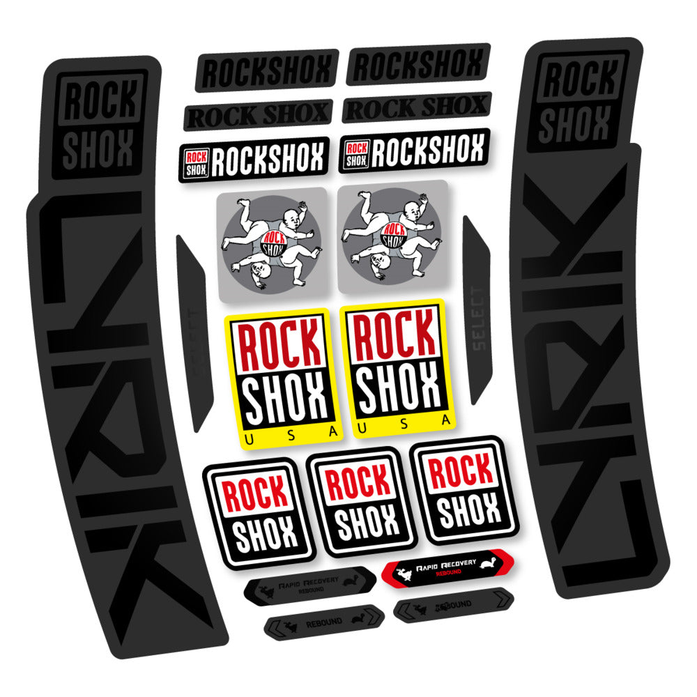 Stickers RockShox Lyrik Select 2027 compatibles - Autocollants fourche VTT