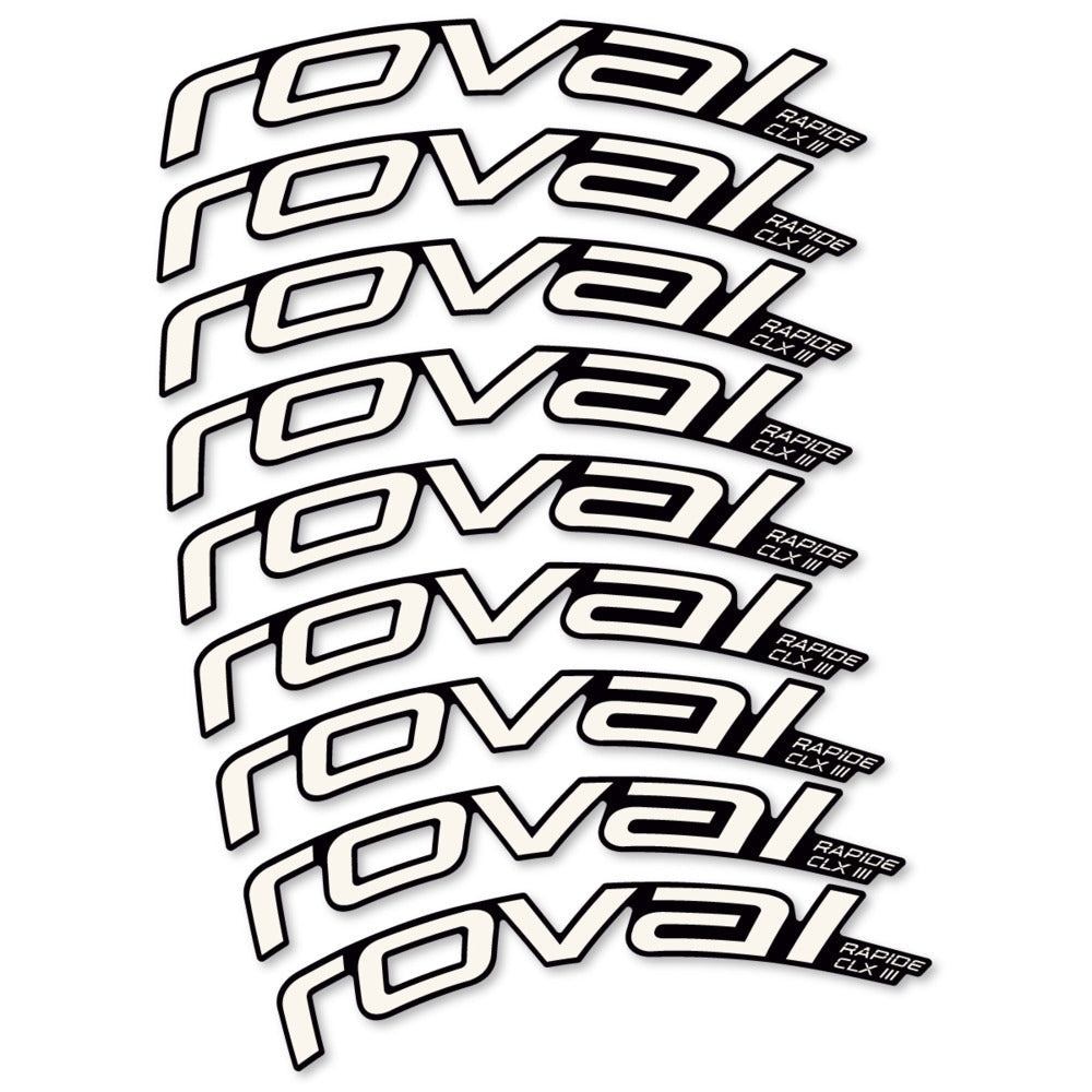 Stickers Roval Rapide CLX III 2026 compatibles - Autocollants roue vélo route