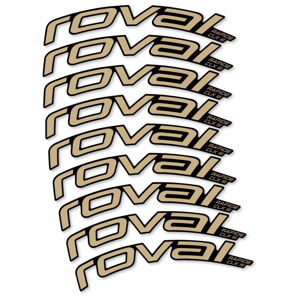 Stickers Roval Rapide CLX III 2026 compatibles - Autocollants roue vélo route