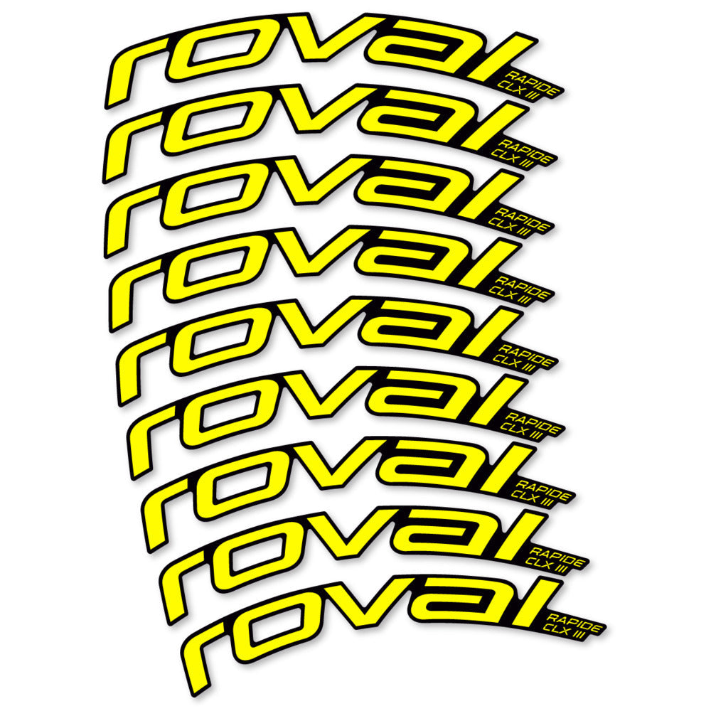 Stickers Roval Rapide CLX III 2026 compatibles - Autocollants roue vélo route