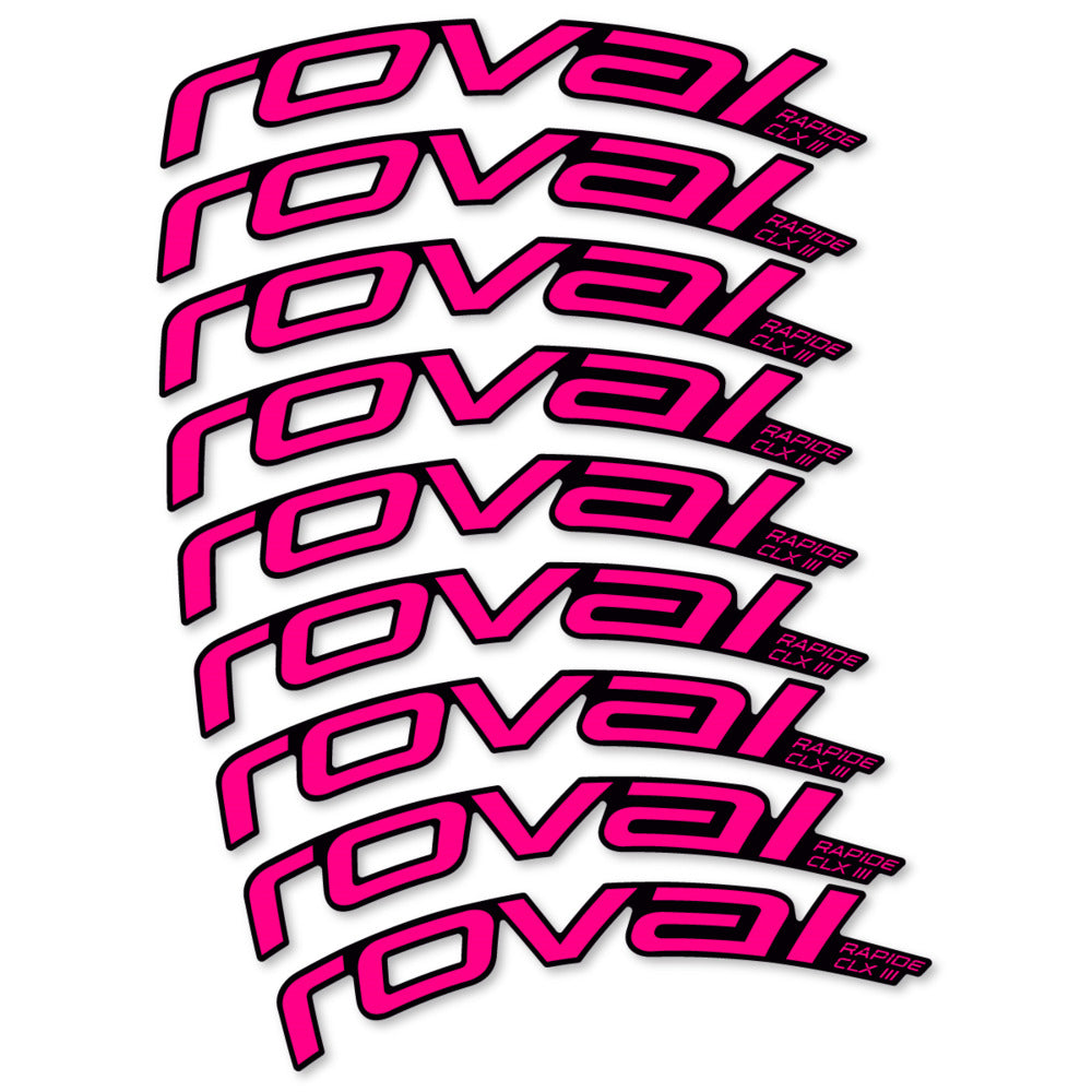 Stickers Roval Rapide CLX III 2026 compatibles - Autocollants roue vélo route