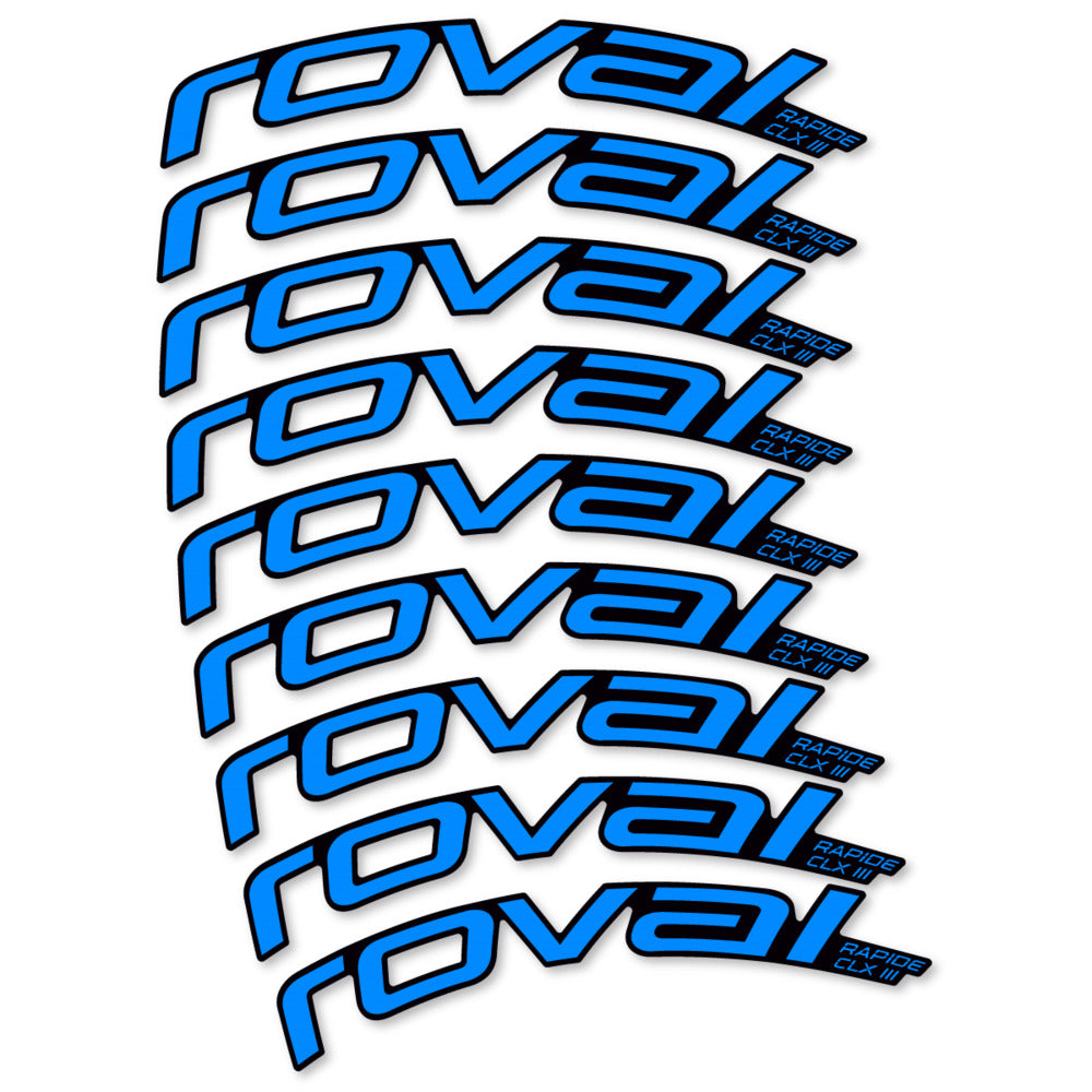 Stickers Roval Rapide CLX III 2026 compatibles - Autocollants roue vélo route