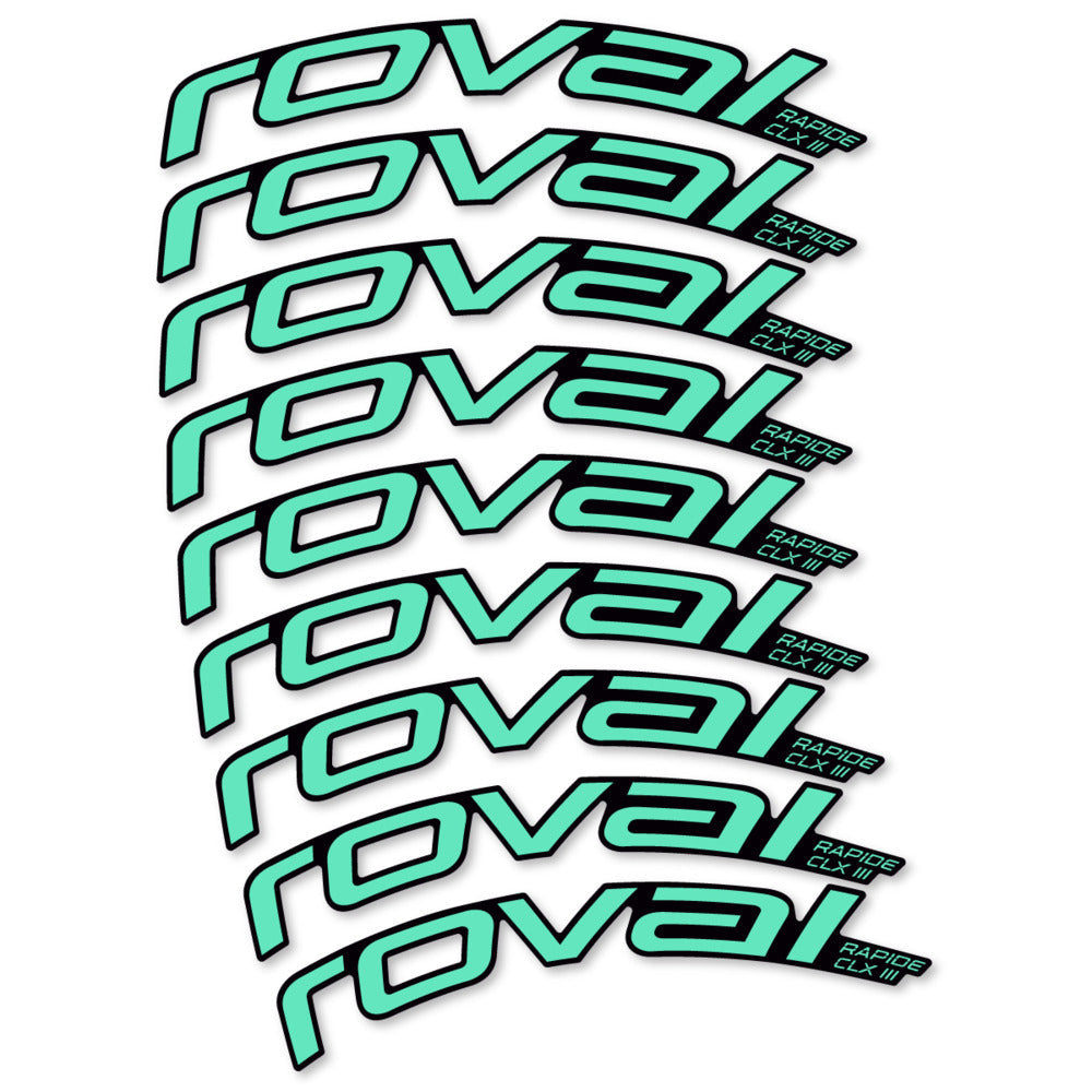 Stickers Roval Rapide CLX III 2026 compatibles - Autocollants roue vélo route