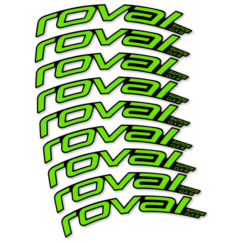 Stickers Roval Rapide CLX III 2026 compatibles - Autocollants roue vélo route