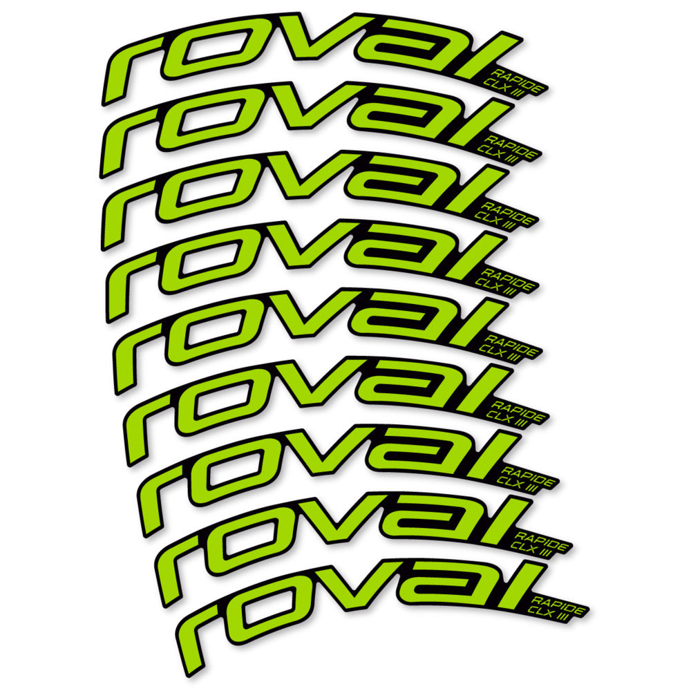 Stickers Roval Rapide CLX III 2026 compatibles - Autocollants roue vélo route
