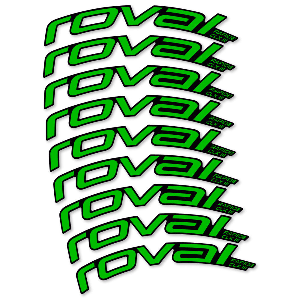 Stickers Roval Rapide CLX III 2026 compatibles - Autocollants roue vélo route