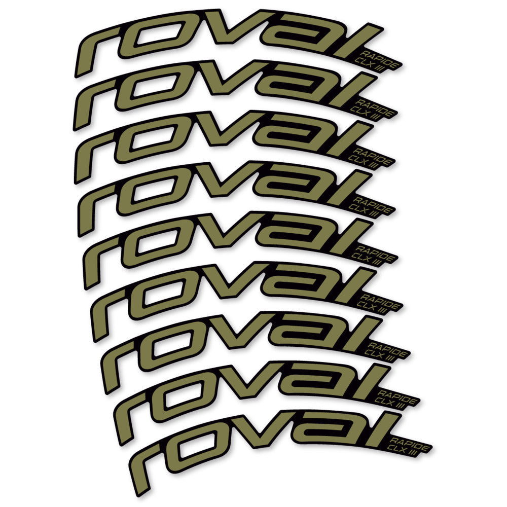 Stickers Roval Rapide CLX III 2026 compatibles - Autocollants roue vélo route