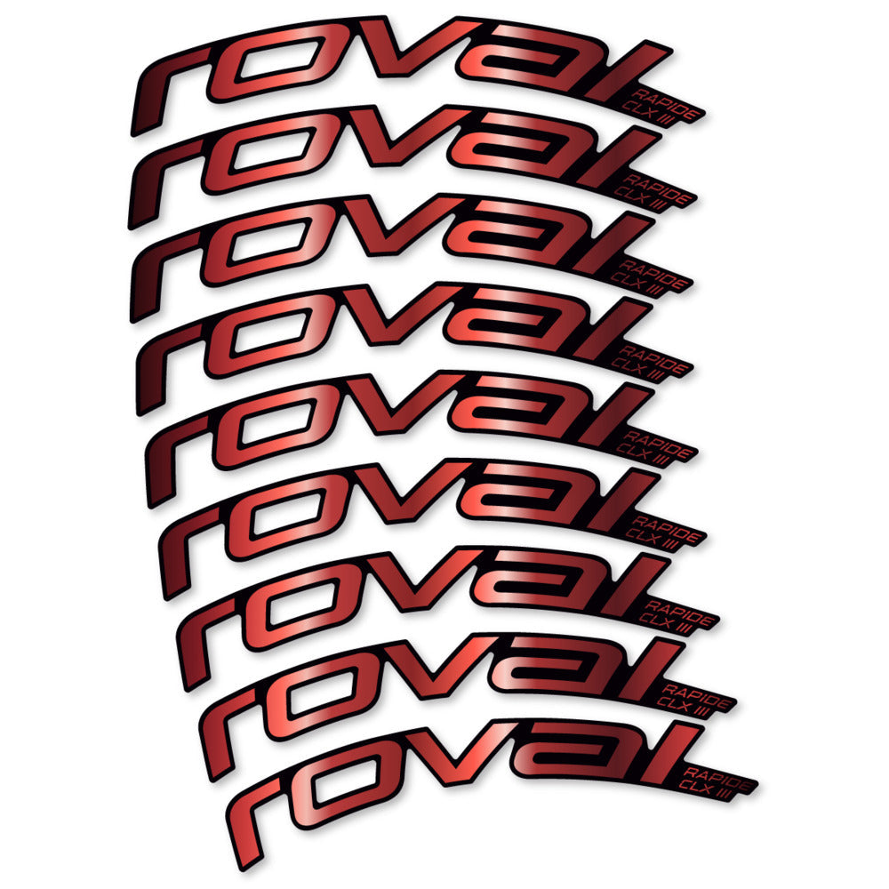 Stickers Roval Rapide CLX III 2026 compatibles - Autocollants roue vélo route