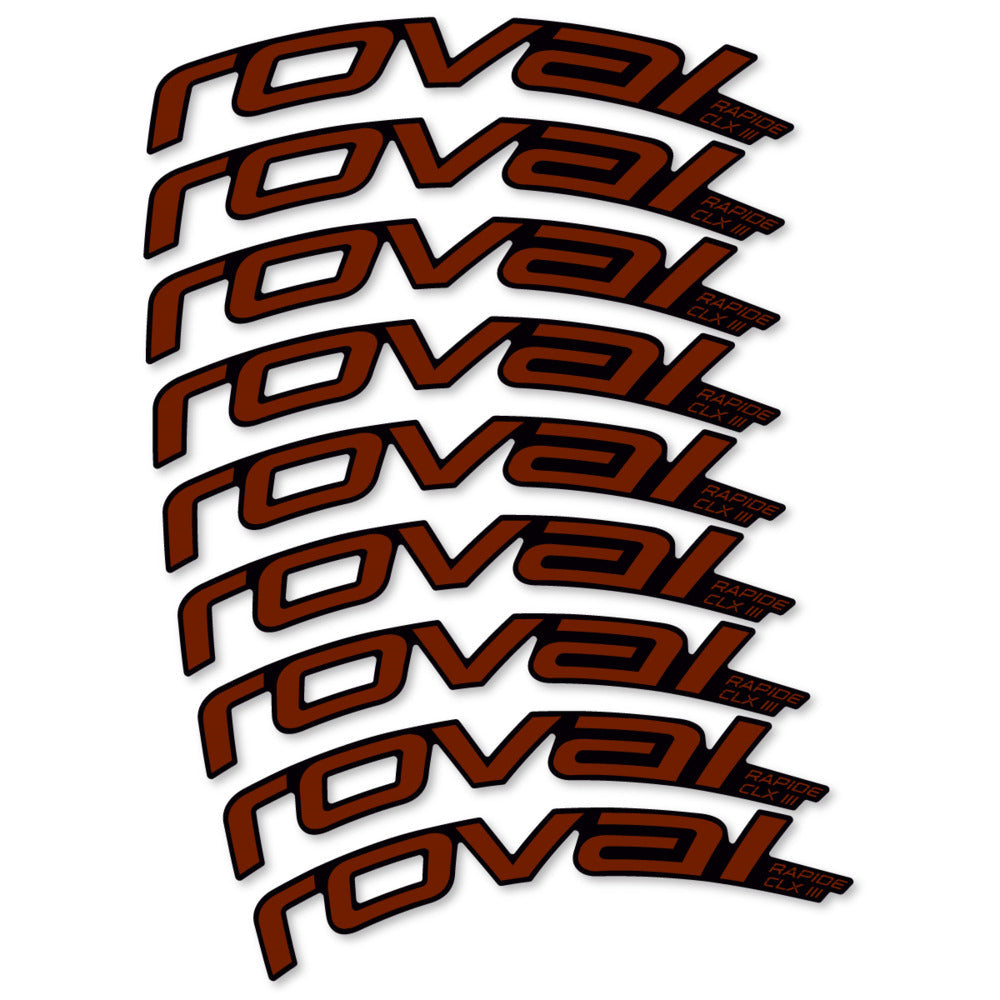 Stickers Roval Rapide CLX III 2026 compatibles - Autocollants roue vélo route