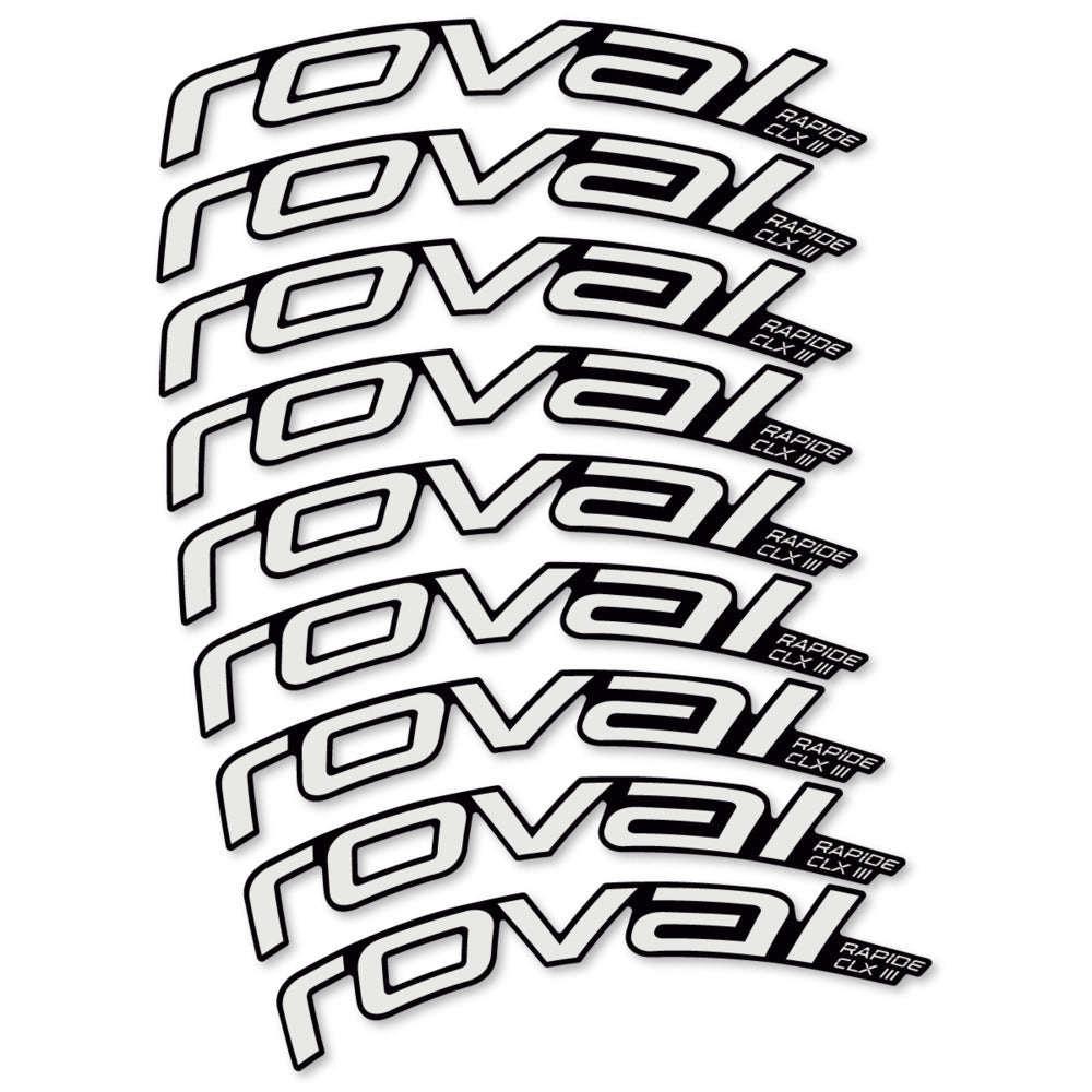 Stickers Roval Rapide CLX III 2026 compatibles - Autocollants roue vélo route