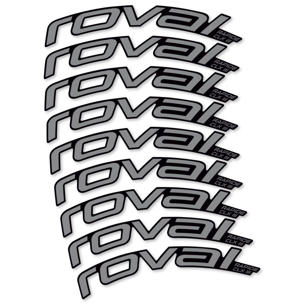 Stickers Roval Rapide CLX III 2026 compatibles - Autocollants roue vélo route