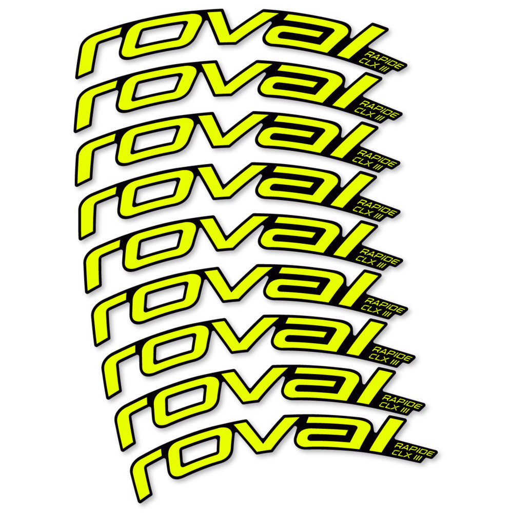Stickers Roval Rapide CLX III 2026 compatibles - Autocollants roue vélo route