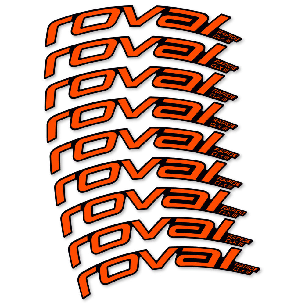 Stickers Roval Rapide CLX III 2026 compatibles - Autocollants roue vélo route
