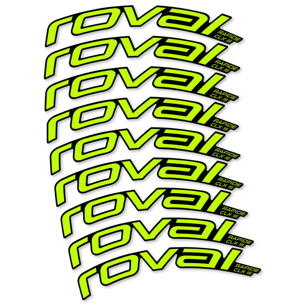 Stickers Roval Rapide CLX III 2026 compatibles - Autocollants roue vélo route