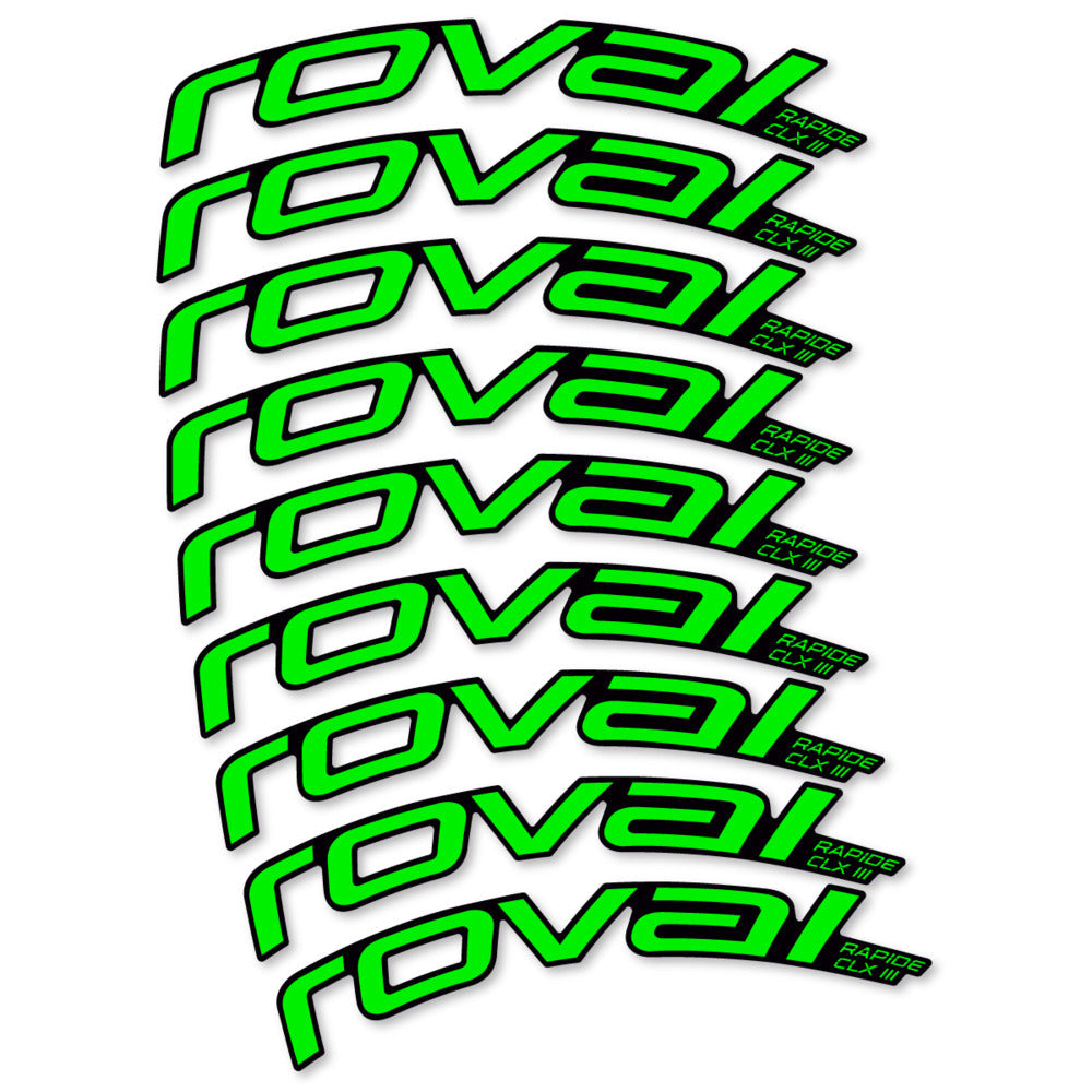 Stickers Roval Rapide CLX III 2026 compatibles - Autocollants roue vélo route