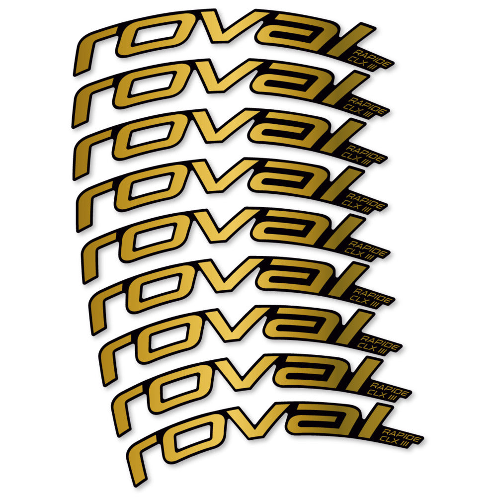 Stickers Roval Rapide CLX III 2026 compatibles - Autocollants roue vélo route
