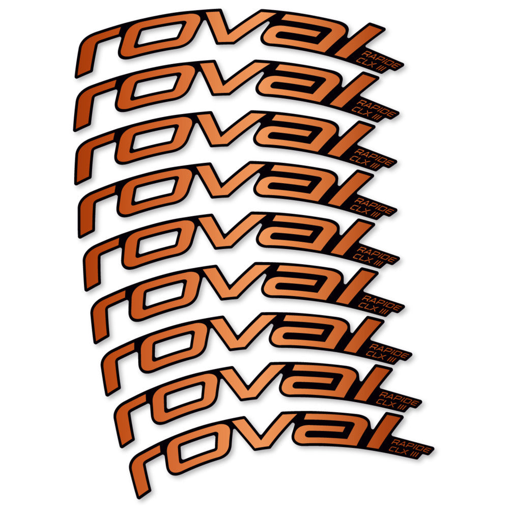Stickers Roval Rapide CLX III 2026 compatibles - Autocollants roue vélo route