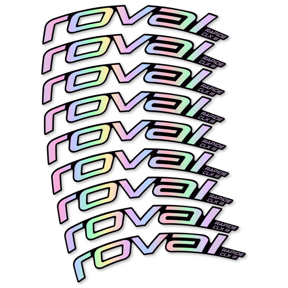 Stickers Roval Rapide CLX III 2026 compatibles - Autocollants roue vélo route