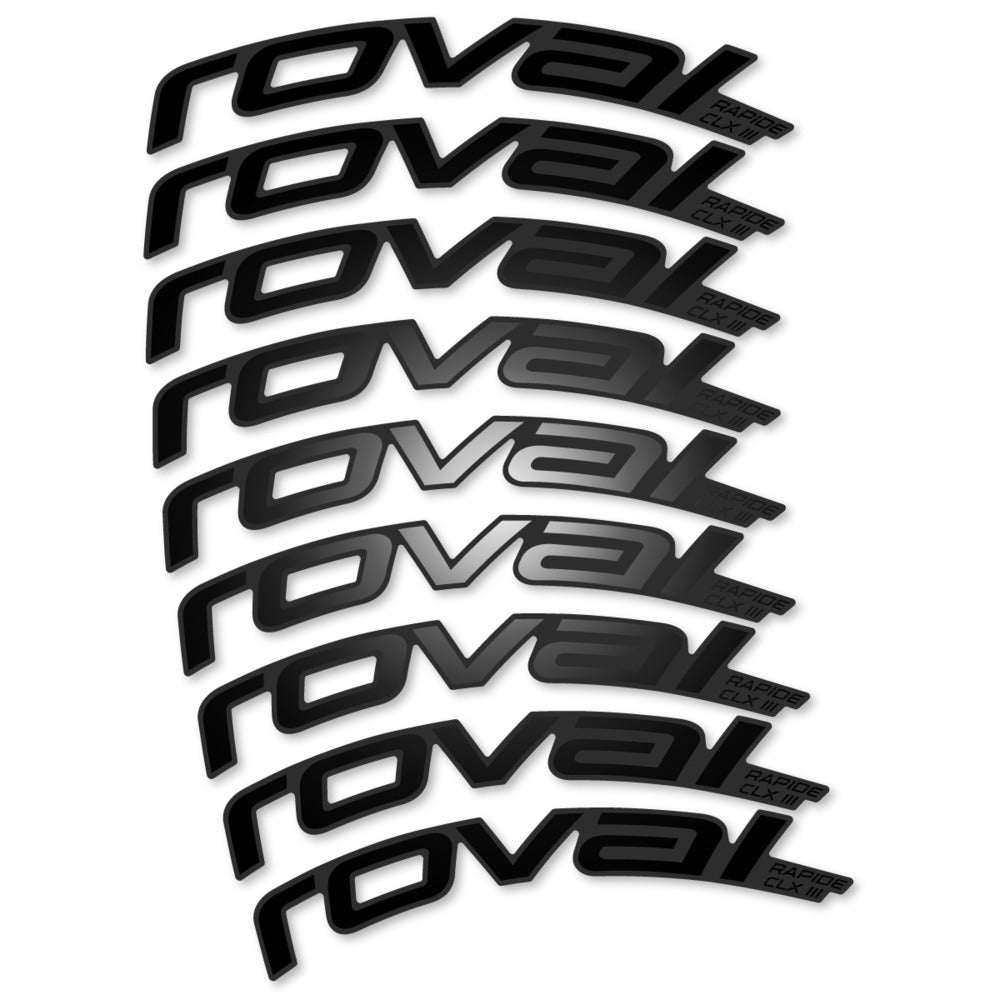 Stickers Roval Rapide CLX III 2026 compatibles - Autocollants roue vélo route