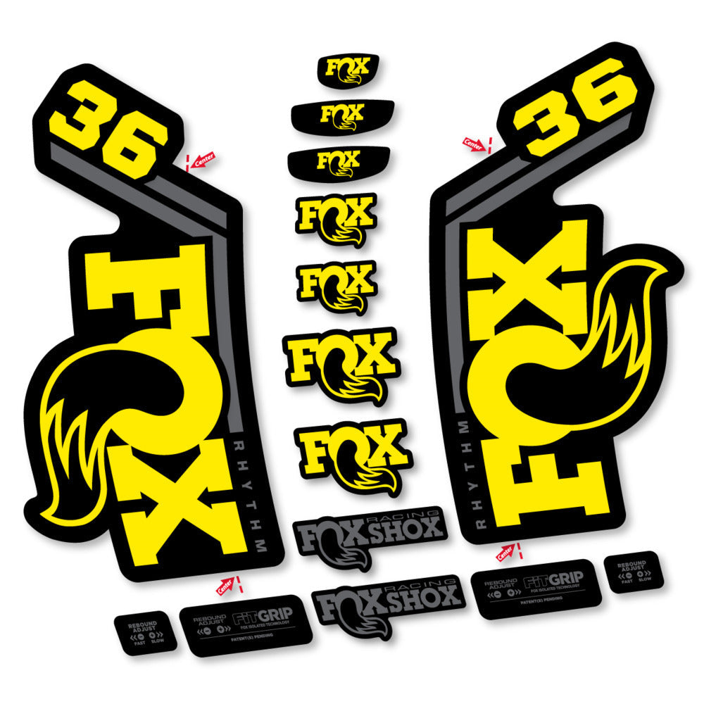 Stickers Fox 36 Rhythm 2027 compatibles - Autocollants fourche VTT