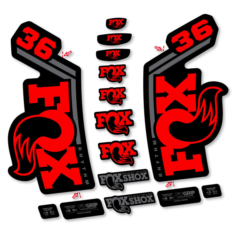 Stickers Fox 36 Rhythm 2027 compatibles - Autocollants fourche VTT