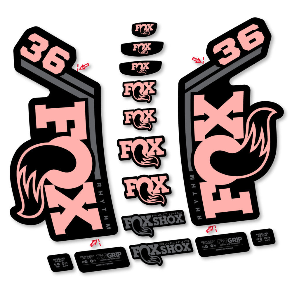 Stickers Fox 36 Rhythm 2027 compatibles - Autocollants fourche VTT