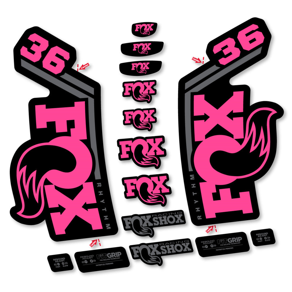 Stickers Fox 36 Rhythm 2027 compatibles - Autocollants fourche VTT
