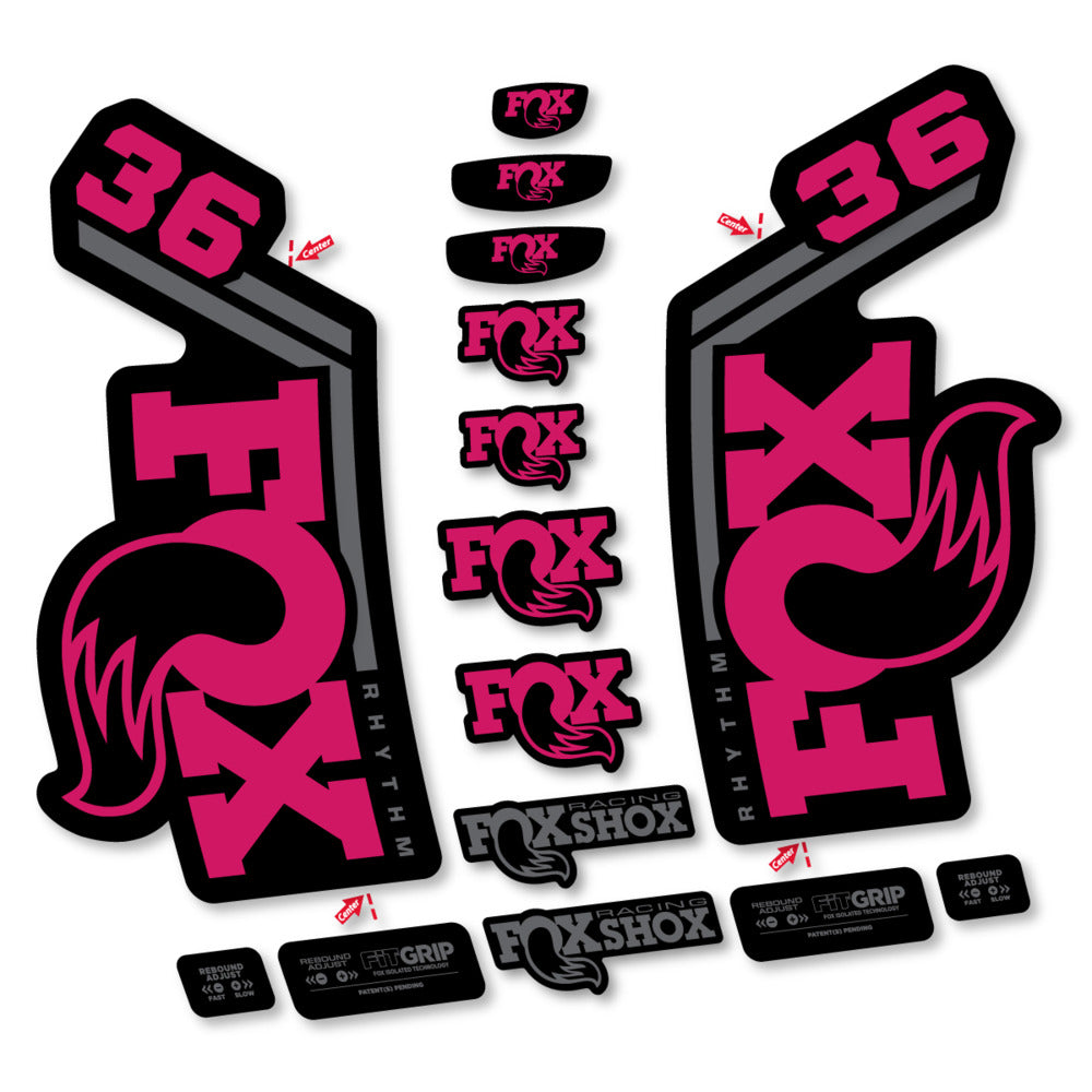 Stickers Fox 36 Rhythm 2027 compatibles - Autocollants fourche VTT