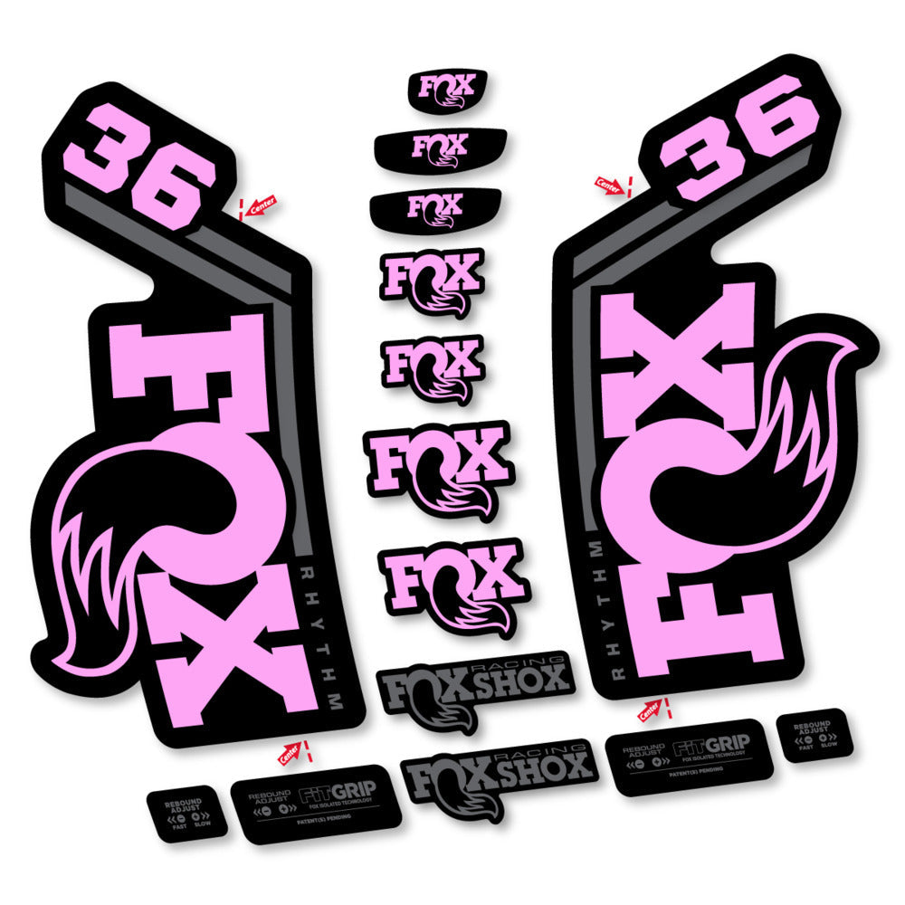 Stickers Fox 36 Rhythm 2027 compatibles - Autocollants fourche VTT