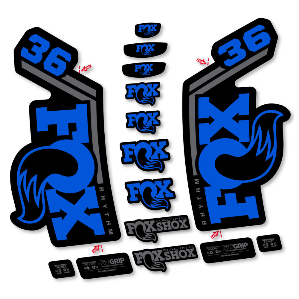 Stickers Fox 36 Rhythm 2027 compatibles - Autocollants fourche VTT