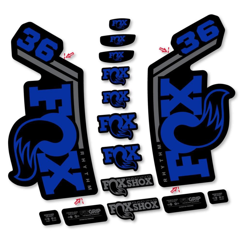 Stickers Fox 36 Rhythm 2027 compatibles - Autocollants fourche VTT