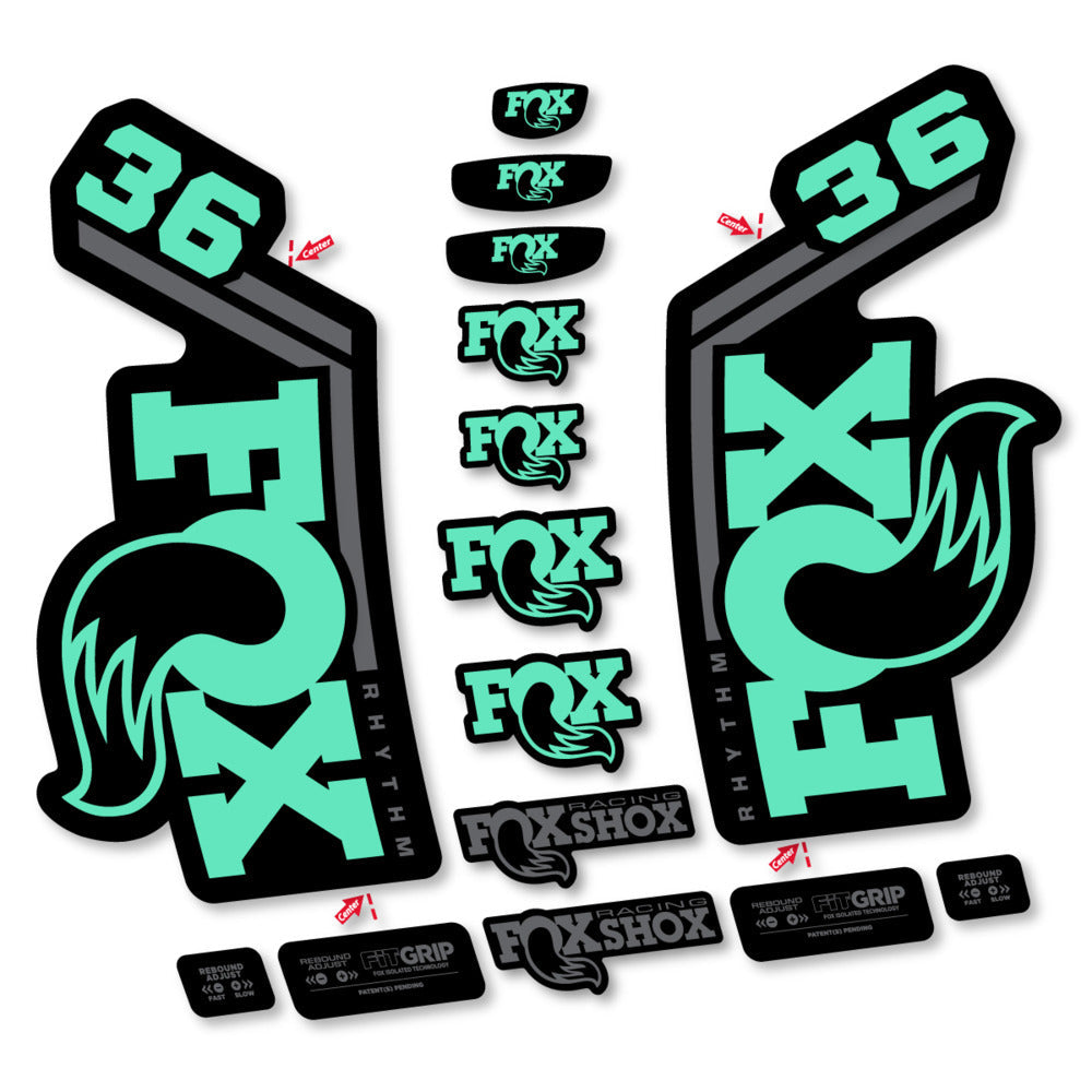 Stickers Fox 36 Rhythm 2027 compatibles - Autocollants fourche VTT