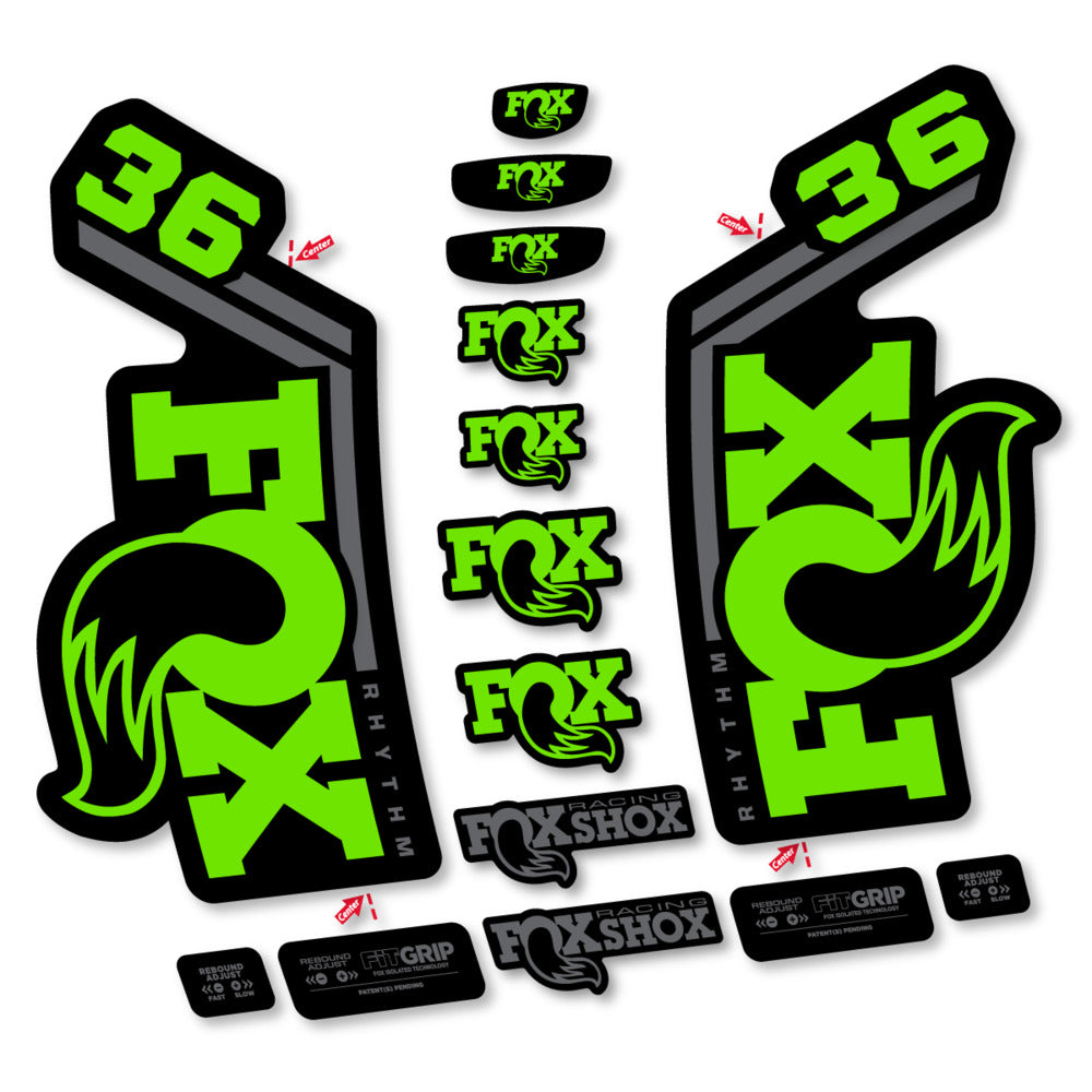 Stickers Fox 36 Rhythm 2027 compatibles - Autocollants fourche VTT