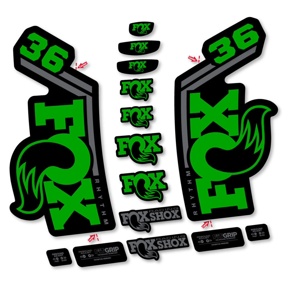 Stickers Fox 36 Rhythm 2027 compatibles - Autocollants fourche VTT