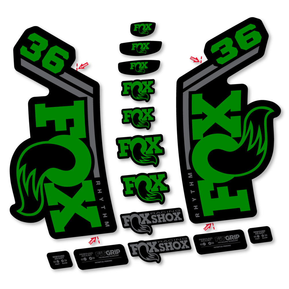 Stickers Fox 36 Rhythm 2027 compatibles - Autocollants fourche VTT