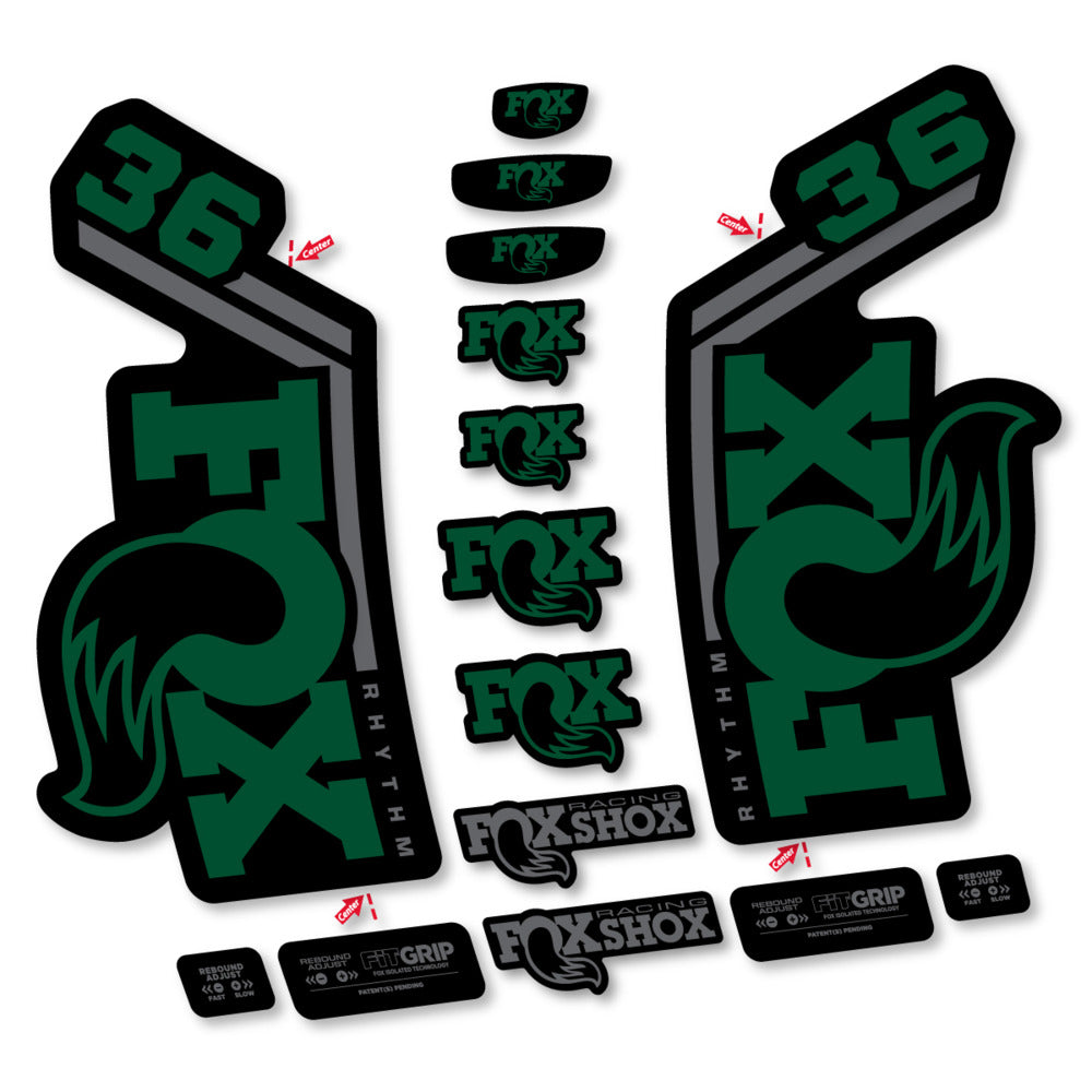 Stickers Fox 36 Rhythm 2027 compatibles - Autocollants fourche VTT
