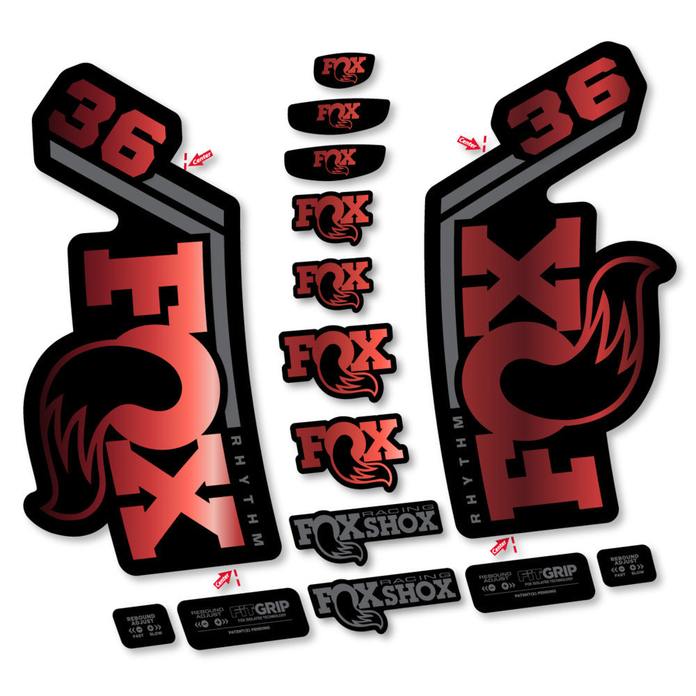 Stickers Fox 36 Rhythm 2027 compatibles - Autocollants fourche VTT