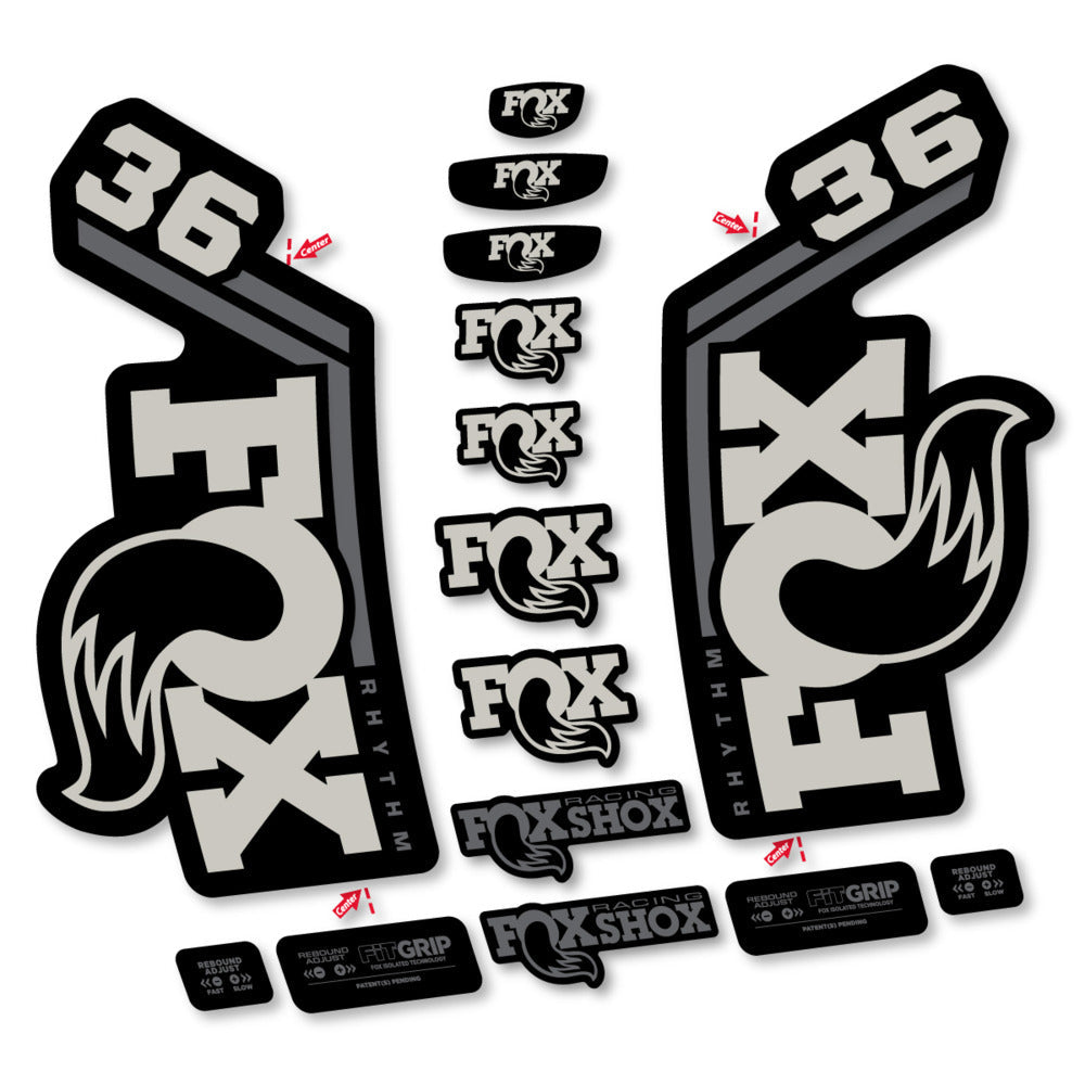 Stickers Fox 36 Rhythm 2027 compatibles - Autocollants fourche VTT