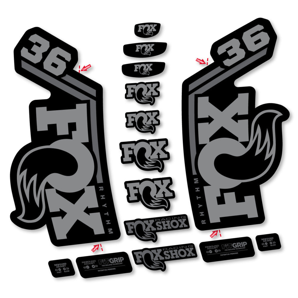 Stickers Fox 36 Rhythm 2027 compatibles - Autocollants fourche VTT