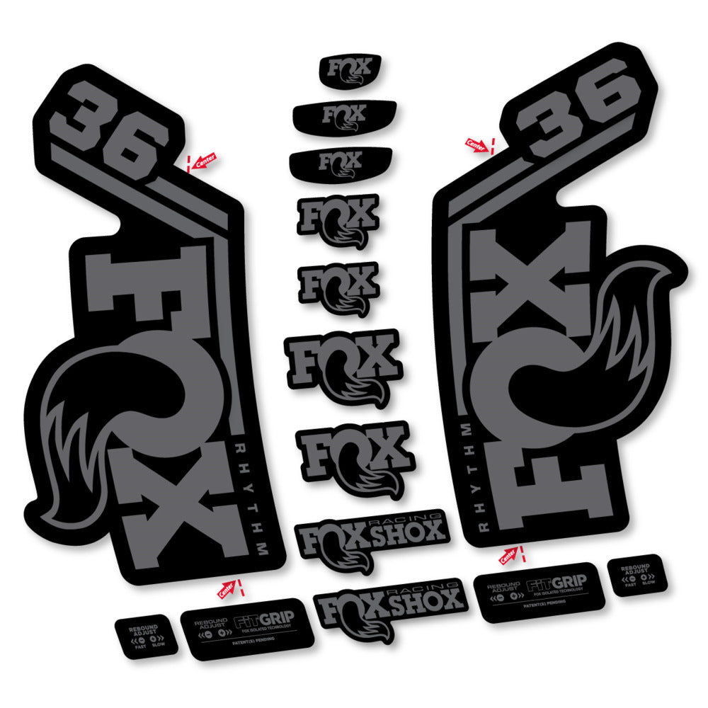 Stickers Fox 36 Rhythm 2027 compatibles - Autocollants fourche VTT