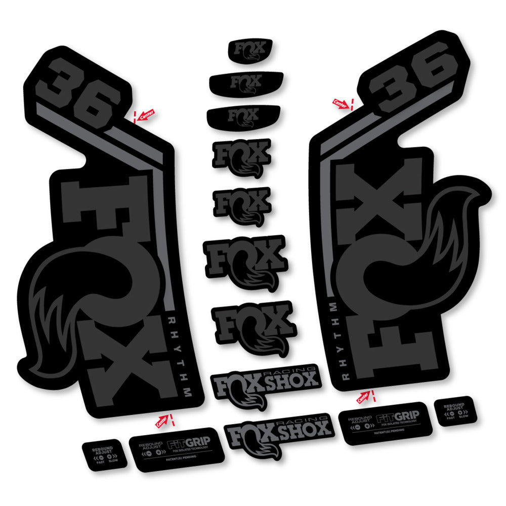 Stickers Fox 36 Rhythm 2027 compatibles - Autocollants fourche VTT