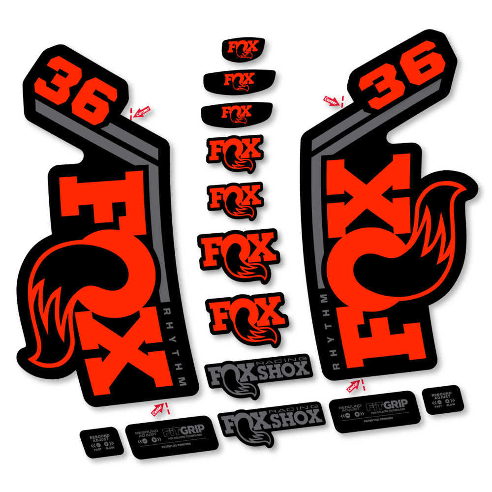 Stickers Fox 36 Rhythm 2027 compatibles - Autocollants fourche VTT