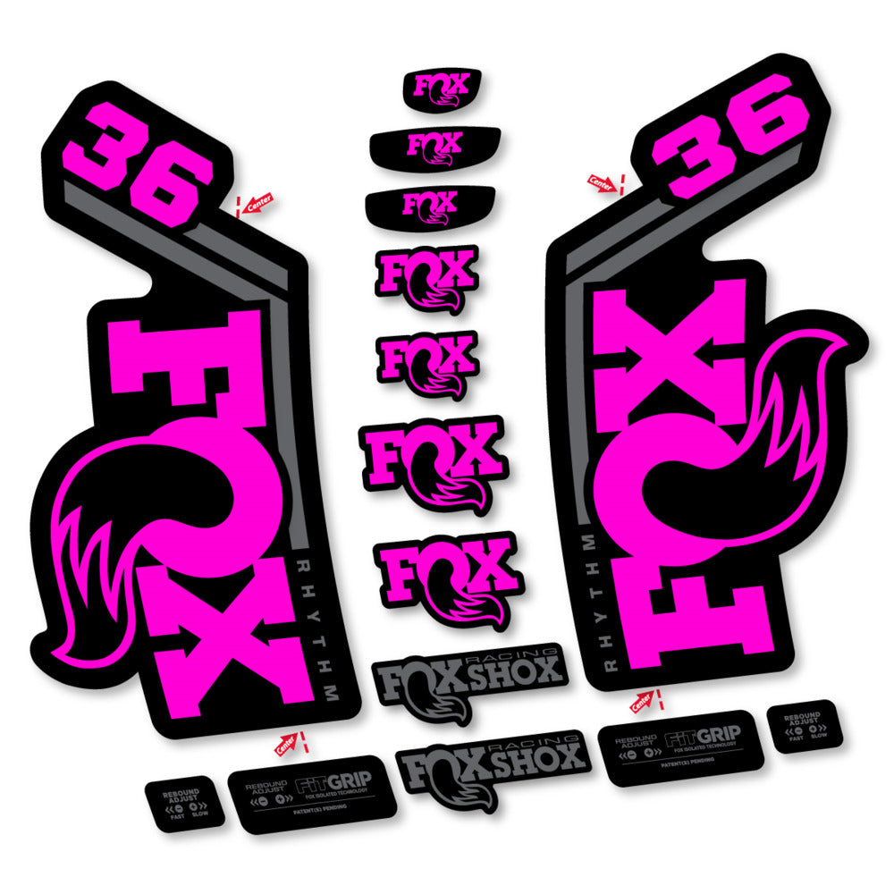 Stickers Fox 36 Rhythm 2027 compatibles - Autocollants fourche VTT