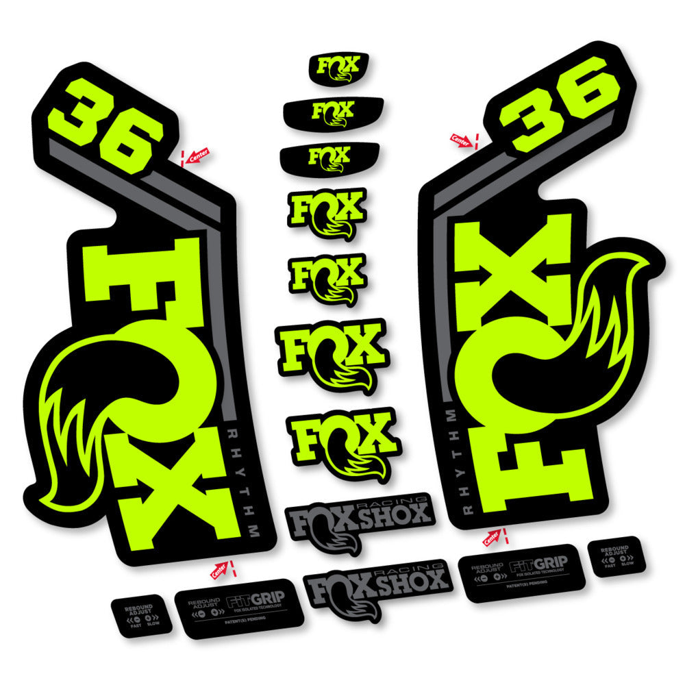 Stickers Fox 36 Rhythm 2027 compatibles - Autocollants fourche VTT