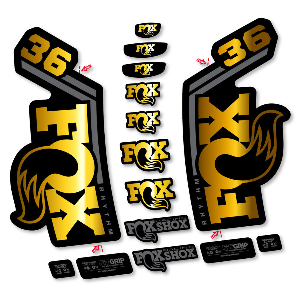 Stickers Fox 36 Rhythm 2027 compatibles - Autocollants fourche VTT
