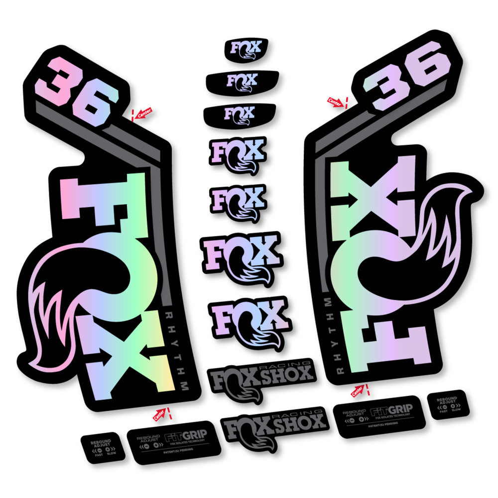Stickers Fox 36 Rhythm 2027 compatibles - Autocollants fourche VTT