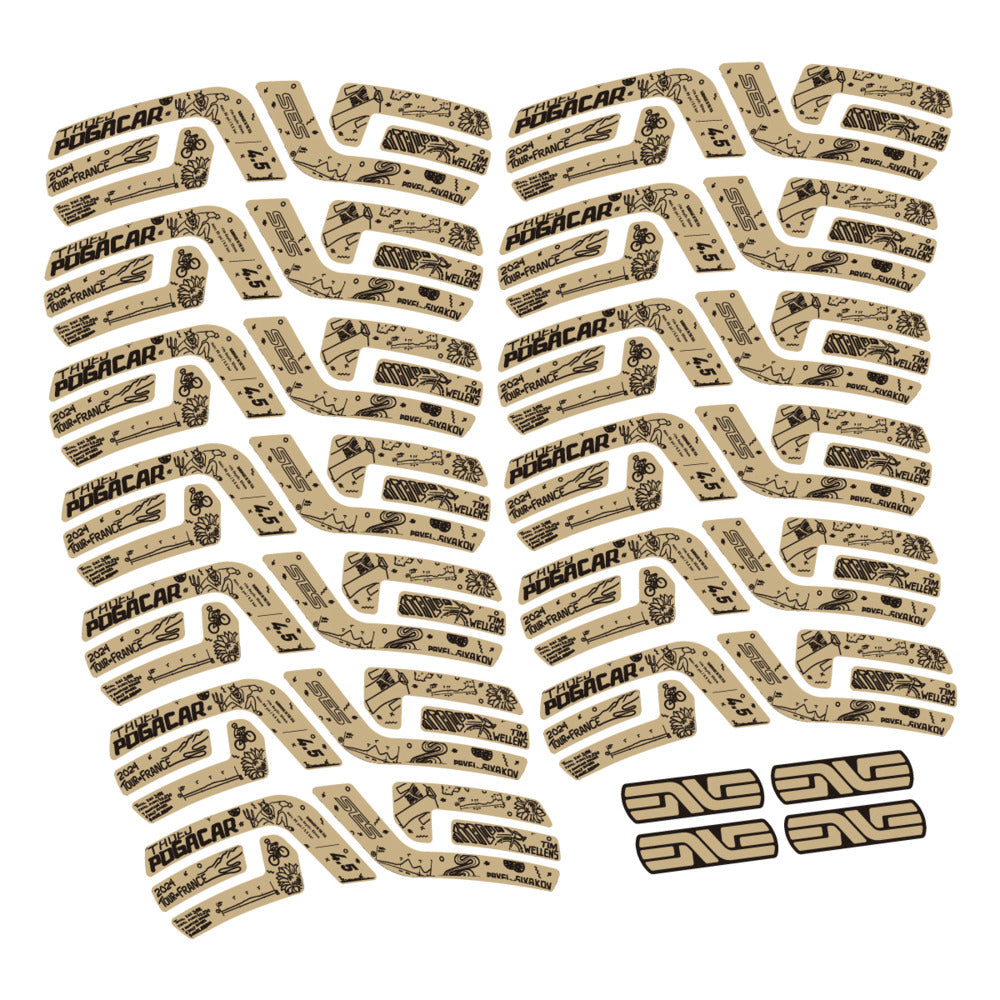Stickers Compatible Decal Enve SES 45 Pogacar TDF 2022-2025 compatibles - Autocollants roue vélo route