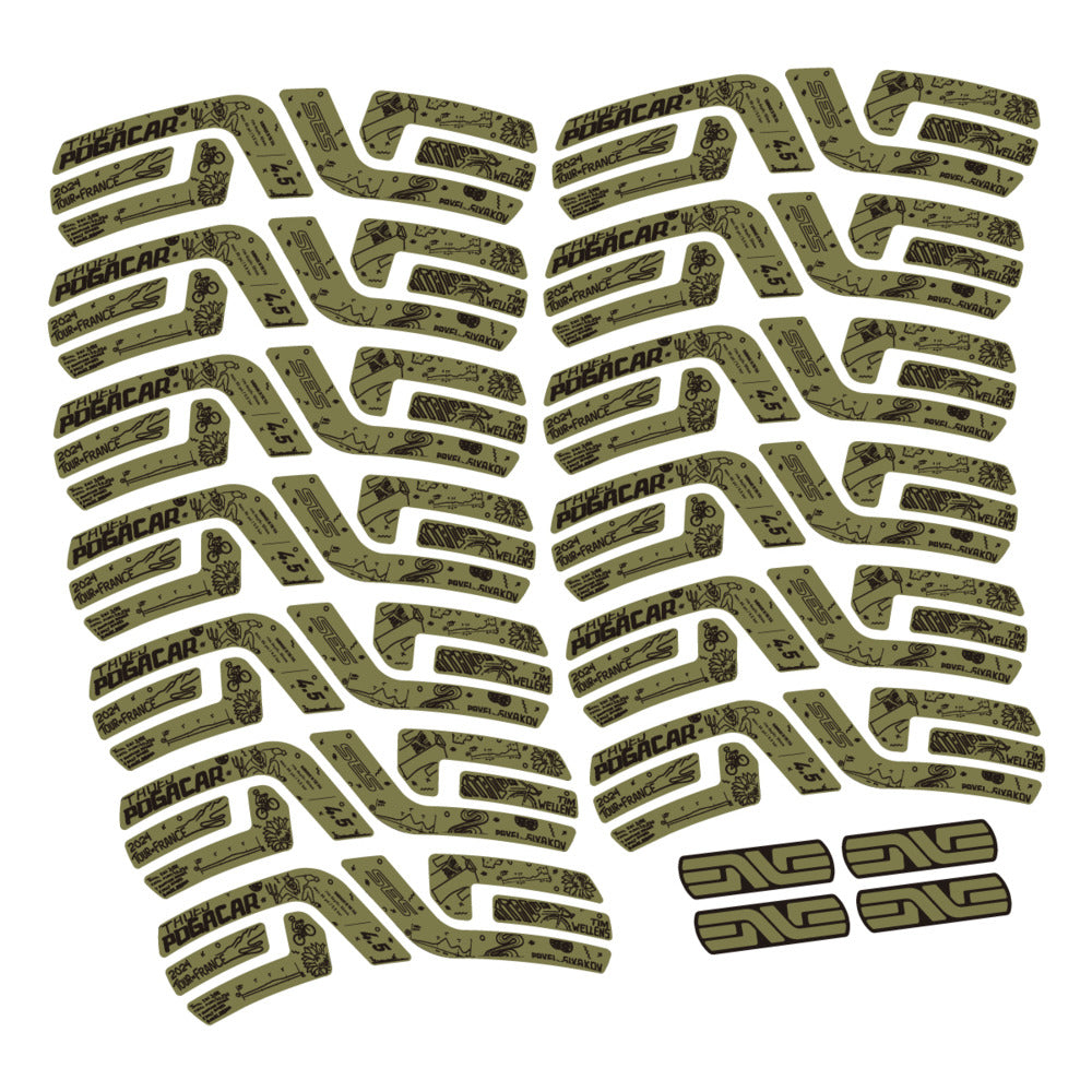 Stickers Compatible Decal Enve SES 45 Pogacar TDF 2022-2025 compatibles - Autocollants roue vélo route