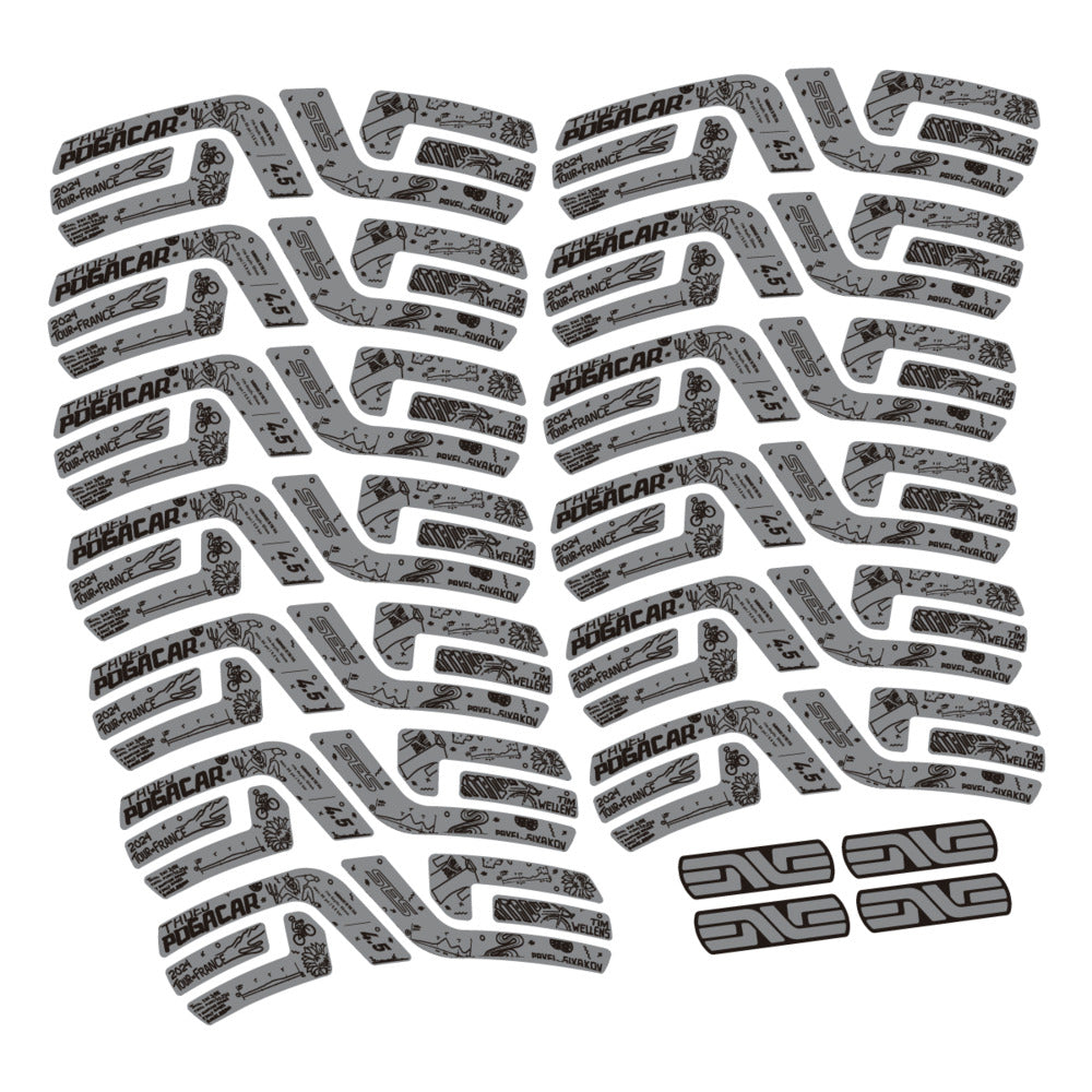 Stickers Compatible Decal Enve SES 45 Pogacar TDF 2022-2025 compatibles - Autocollants roue vélo route