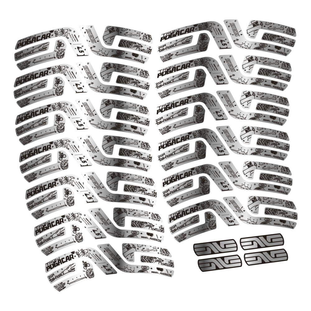 Stickers Compatible Decal Enve SES 45 Pogacar TDF 2022-2025 compatibles - Autocollants roue vélo route